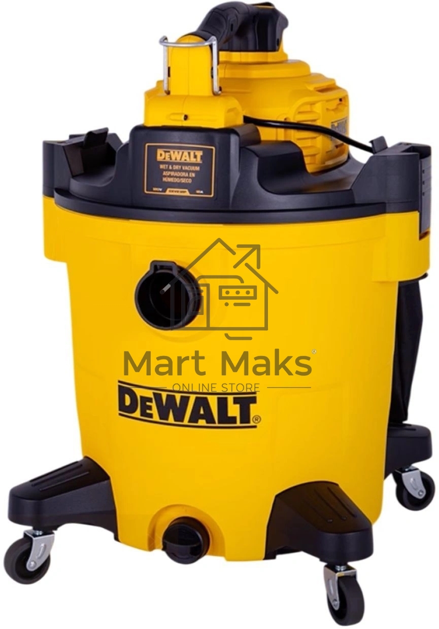 Строительный пылесос DeWalt DXV245P 1400Вт (уборка: сухая/влажная) желтый