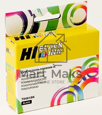 Картридж Epson Stylus Photo R200/R300/RX500/RX600 (Hi-black) new, C13T04814010, BK