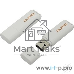 Флешка USB R/W  2.0 QUMO 8GB Optiva 01 White QM8GUD-OP1-белый