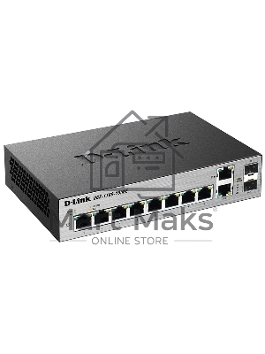 Коммутатор настраиваемый D-Link DGS-1100-10/ME/A1A/A2A 2 уровня с 8 портами 10/100/1000Base-T и 2 комбо-портами 100/1000Base-T/SFP
