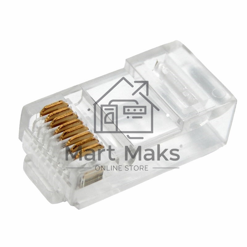 Разъем Rexant сетевой LAN на кабель, штекер 8Р8С (Rj-45), под обжим (2шт.)