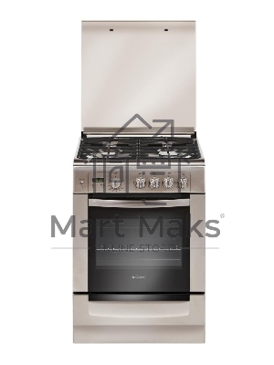 Плита газовая Gefest ПГ6100-03 0004 серебристый, конфорок 4 шт, духовка 52 л, 60 см x 85 см x 60 см