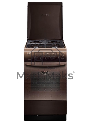 Плита газовая Gefest CG 50M04 K83 коричневый, конфорок 4 газовых, духовка 42 л, 50 см x 85 см x 57 см