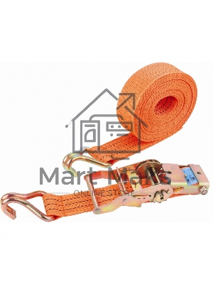 Ремень багажный с крюками, 0,05х6м, храповый механизм, РоссияStels