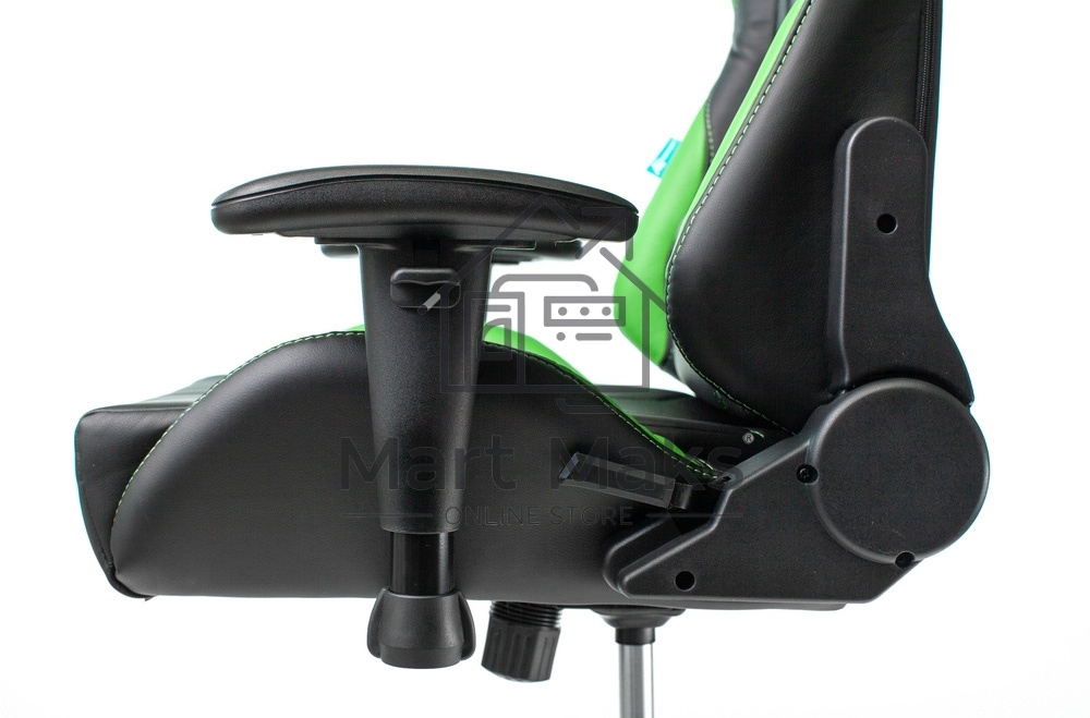Кресло игровое Бюрократ VIKING 5 AERO LGREEN черный/салатовый искусственная кожа