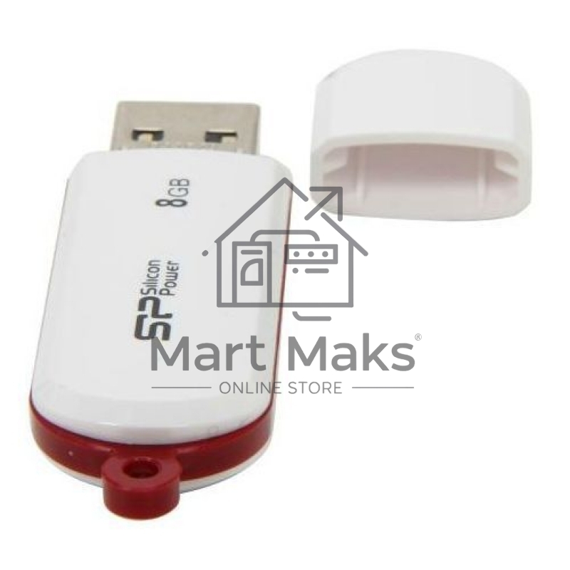 Флешка USB Silicon Power R/W 8Gb LuxMini 320 SP008GBUF2320V1W USB2.0 белый