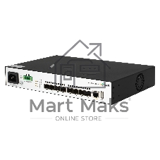 Коммутатор управляемый уровня SNR 2+, 8 x 1/10GE SFP+. Питание: 220V AC + встроенный UPS 12V