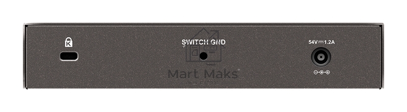 Неуправляемый коммутатор D-Link DGS-1008P/F3A с 8 портами 10/100/1000Base-T (4 порта PoE 802.3af/at, PoE-бюджет 60 Вт)