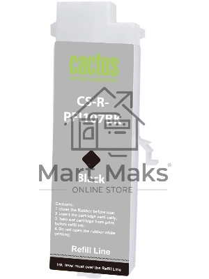 Картридж перезаправляемый струйный Cactus CS-R-PFI107BK черный для Canon imageProGRAF iPF670/680/685/770/780/785 без чипа