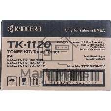 Картридж лазерный Kyocera TK-1120 (1T02M70NX0/1T02M70NXV/1T02M70NX1) черный для FS-1060DN/1025MFP/1125MFP 3000 стр.
