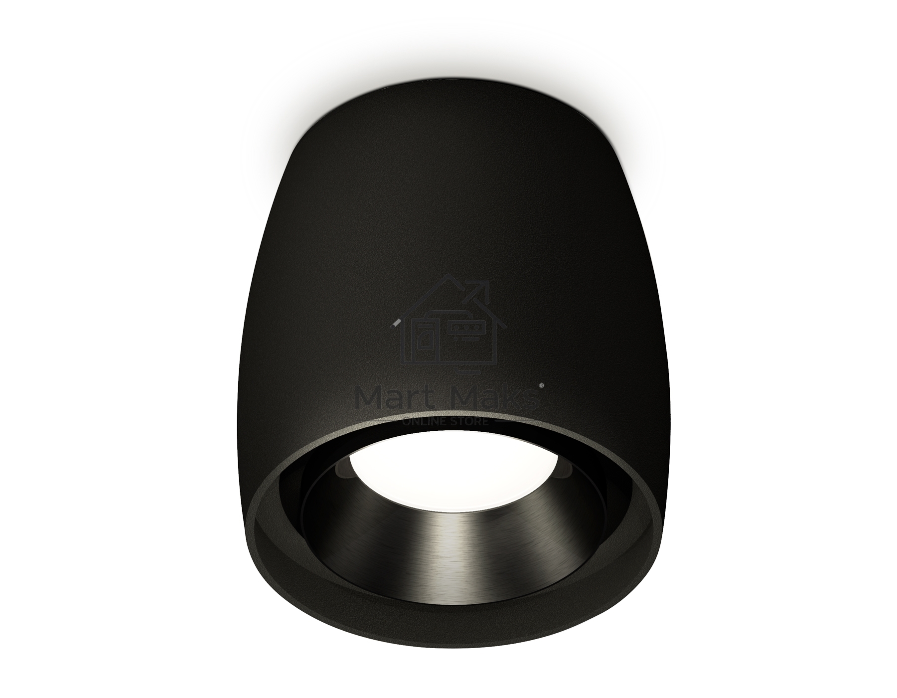 Светильник Ambrella Light XS1142002 SBK/PBK черный песок/черный полированный MR16 GU5.3 (C1142, N7031)