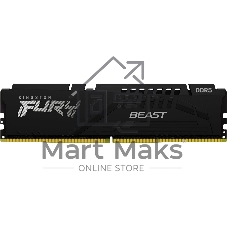 Оперативная память Kingston Fury Beast Black, DDR5, 32GB (1x32GB), 5200 MHz, CL40, с радиатором, черный
