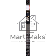 Блок распределения питания Lanmaster LAN-PDUVM316C-36L12Z-03BK верт.размещ. 36xC13 12xC39 с пофазным измерением энергии 3x16A IEC 309 3м