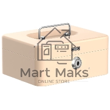 Сейф для денег Deli ET502 90х 200х 160 мм ключевой, бежевый