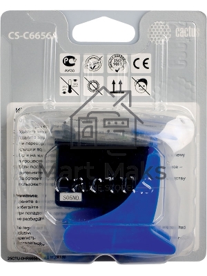 Картридж струйный Cactus CS-C6656A №56 черный (20 мл) для HP DeskJet 450/5145/5150/5151/5550/5552