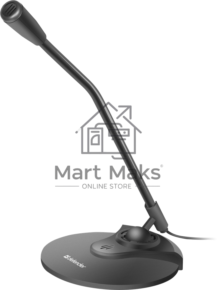 Микрофон Defender MIC-117 черный, кабель 1.8 м