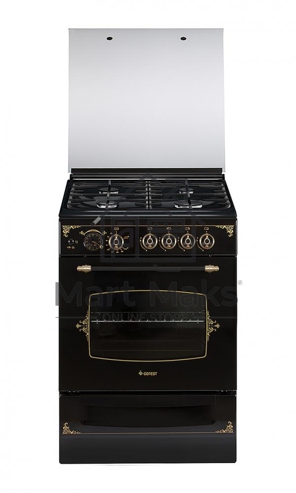 Плита газовая Gefest ПГ 6100-03 0179 черный, конфорок 4 шт, духовка 52 л, 60 см x 85 см x 60 см
