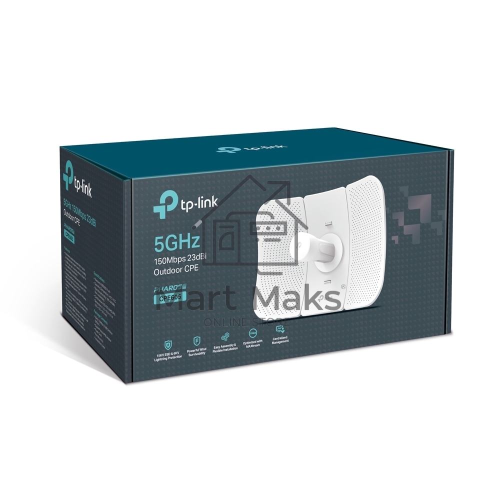 Наружная точка доступа Wi Fi SMB TP-Link CPE605 5 ГГц 150 Мбит/с 23 дБи