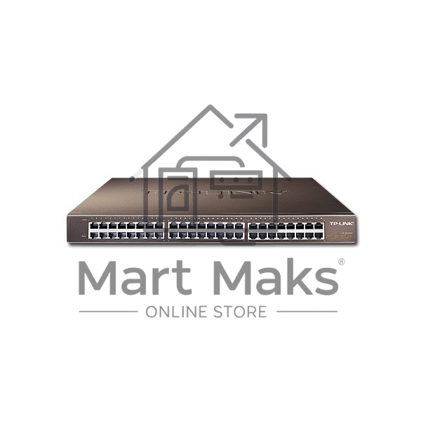 Сетевой коммутатор TP-Link SMB TL-SG1048 Коммутатор 48-port Gigabit Switch, 1U 19-inch rack-mountable steel case