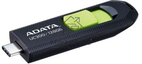 Флешка USB R/W ADATA R/W 128Gb Type-C UC300 ACHO-UC300-128G-RBK/GN USB3.2 черный/зеленый
