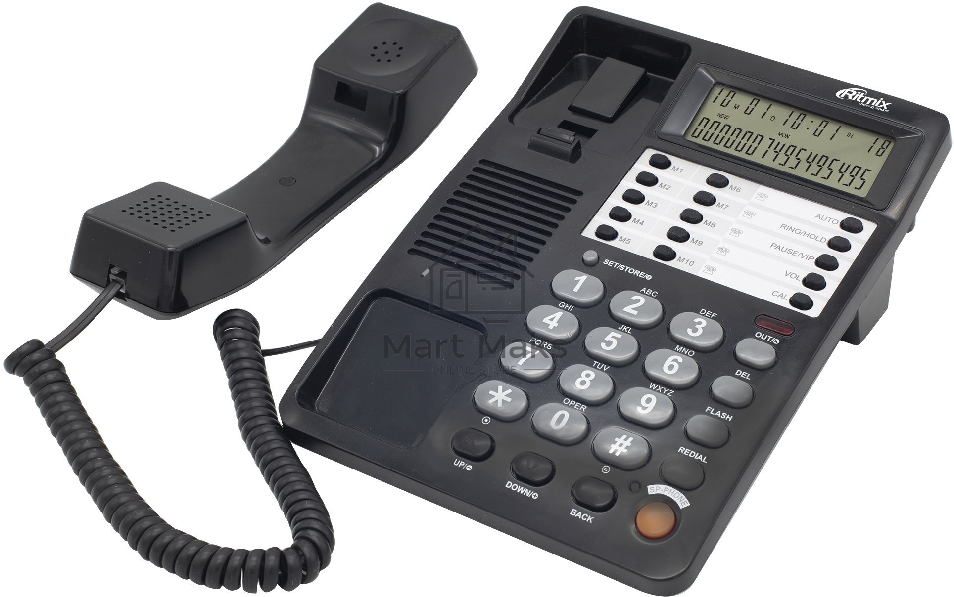 Телефон проводной Ritmix RT-495 черный