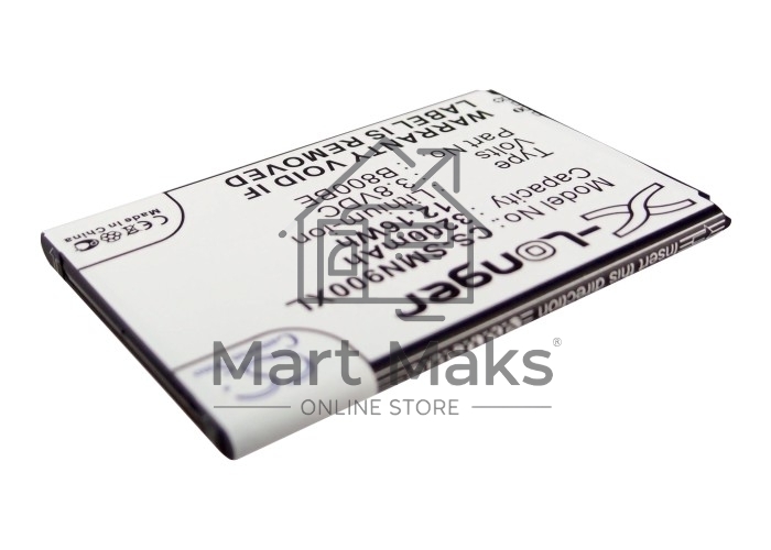 Аккумулятор CameronSino CS-SMN900XL (B800BC) для Samsung Note 3 N9000 3.8V / 3200mAh / 12.16Wh