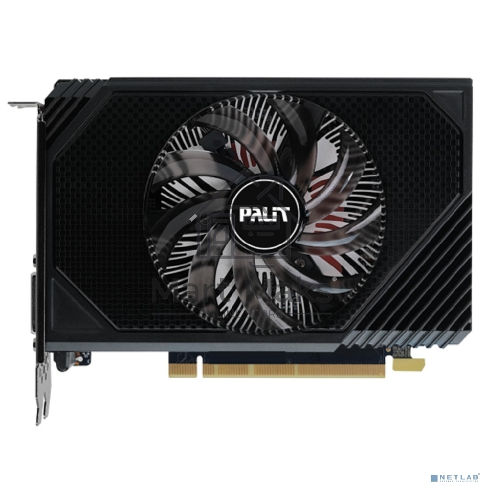 Видеокарта Palit RTX3050 STORMX OC 6Gb NVIDIA GeForce RTX 3050 6Gb PCI-E 4.0 96bit GDDR6 1042/14000 DVIx1 HDMIx1 DPx1 HDCP Ret