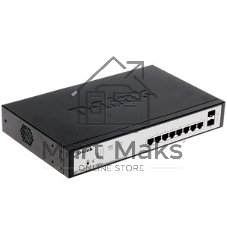 Коммутатор D-Link DSS-200G-10MP/A1A, 8×1 Гбит/с + 2×1 Гбит/с SFP, настраиваемый