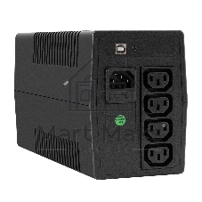 Источник бесперебойного питания ExeGate Power NB-850.LED.AVR.4C13.USB (850VA/510W, LED, AVR, 4*C13, USB, батарея 12V 9Ah, Black)