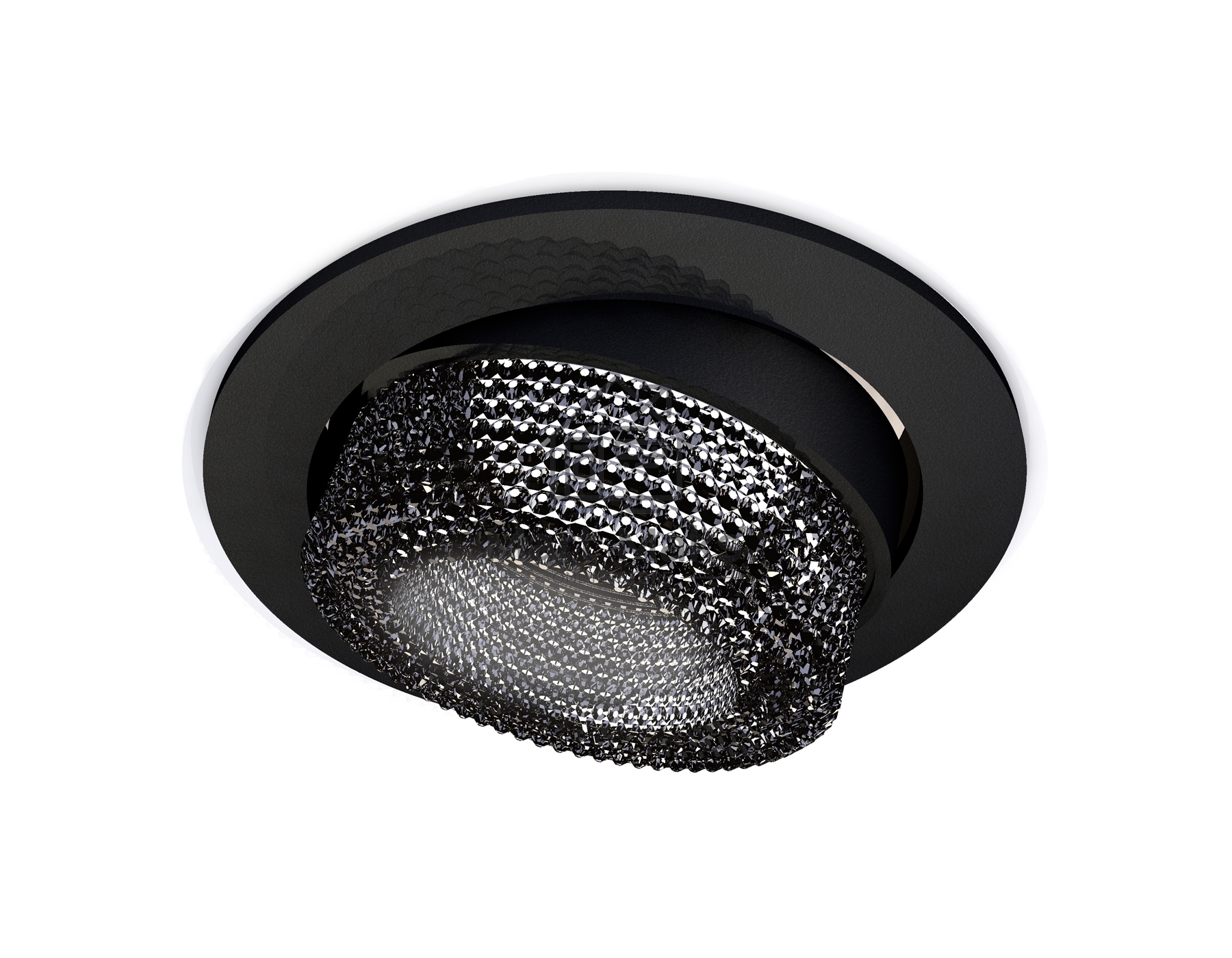 Комплект встраиваемого поворотного светильника Ambrella light XC7652061 SBK/BK черный песок/тонированный MR16 GU5.3 (C7652, N7192)
