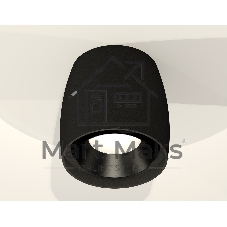 Светильник Ambrella Light XS1142002 SBK/PBK черный песок/черный полированный MR16 GU5.3 (C1142, N7031)