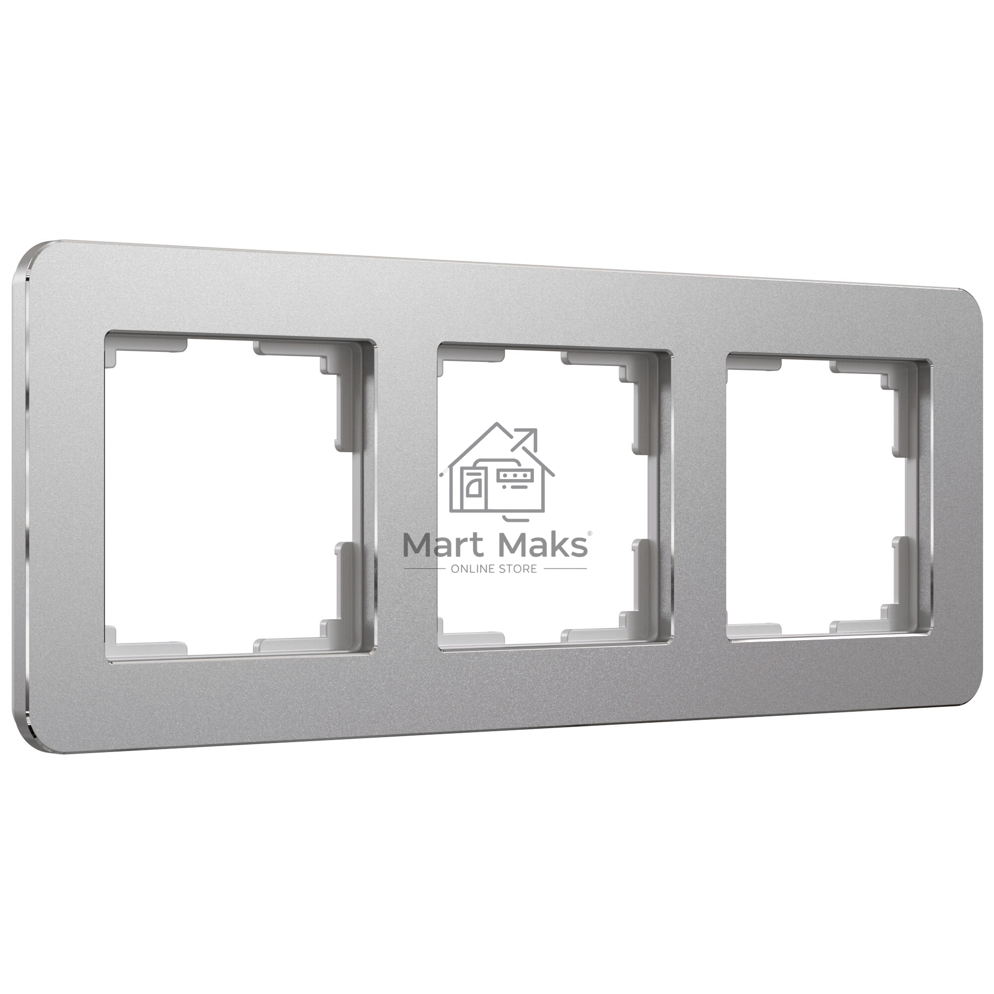 Рамка на 3 поста Platinum (алюминий) W0032606