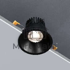 Встраиваемый светодиодный светильник 15266/LED 7W 3000K BK черный