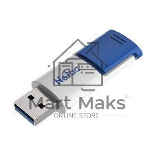 Флешка USB Netac U182 Blue (NT03U182N-032G-32BL), 32Gb, USB 3.0, R/W 70/30, синий/белый