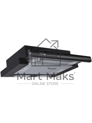 Вытяжка встраиваемая Elikor Интегра 45П-400-В2Л черный/черный, 45 см, 400 куб. м/ч, 55 дБ