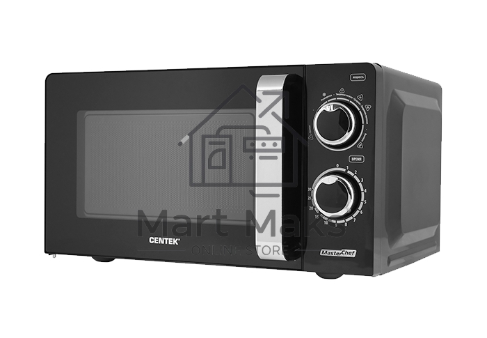 Микроволновая печь Centek CT-1575 черный, 20 л, 700 Вт, поворотный механизм