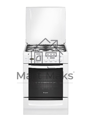 Плита газовая Gefest ПГ6100-03 белый, конфорок 4 шт, духовка 52 л, 60 см x 85 см x 60 см