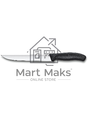 Нож кухонный Victorinox Swiss Classic (6.8103.18B) стальной разделочный лезв.180мм прямая заточка черный блистер