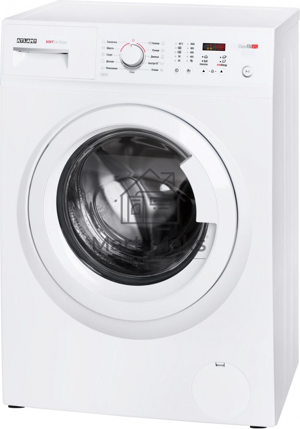 Стиральная машина Atlant СМА 40М105-00 белый, загрузка фронтальная 4 кг, 1000 об/мин., класс: А+