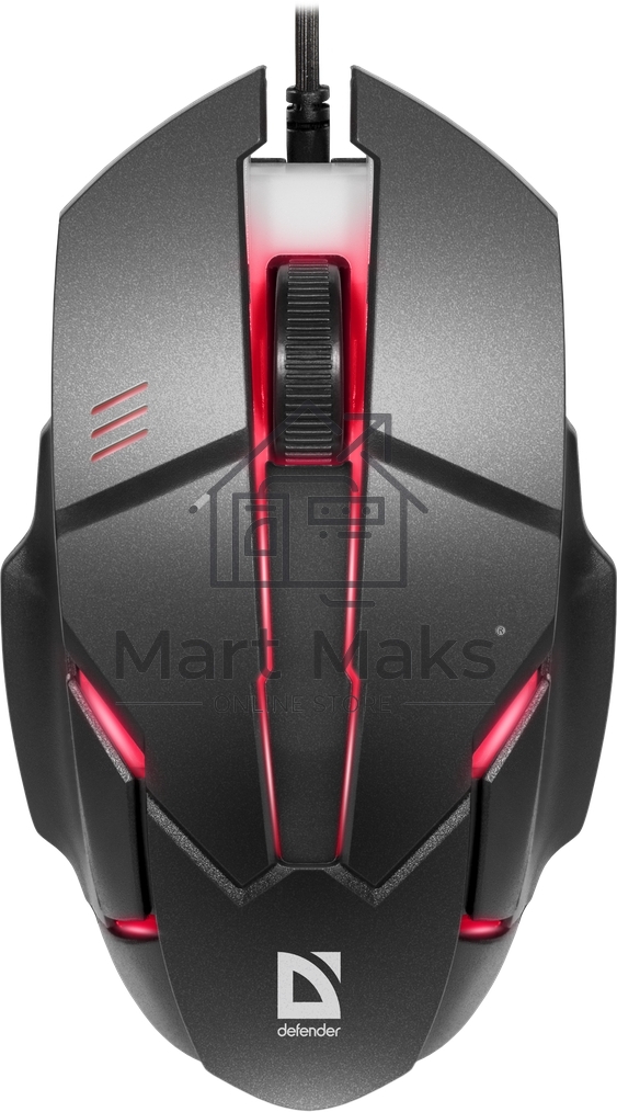 Мышь проводная Defender Host MB-982 черный, 1000 dpi, USB, кнопки - 3