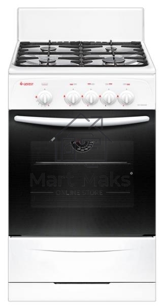Плита газовая Gefest CG 50М02 К73 белый, конфорок 4 шт, духовка 42 л, 50 см x 85 см x 53 см