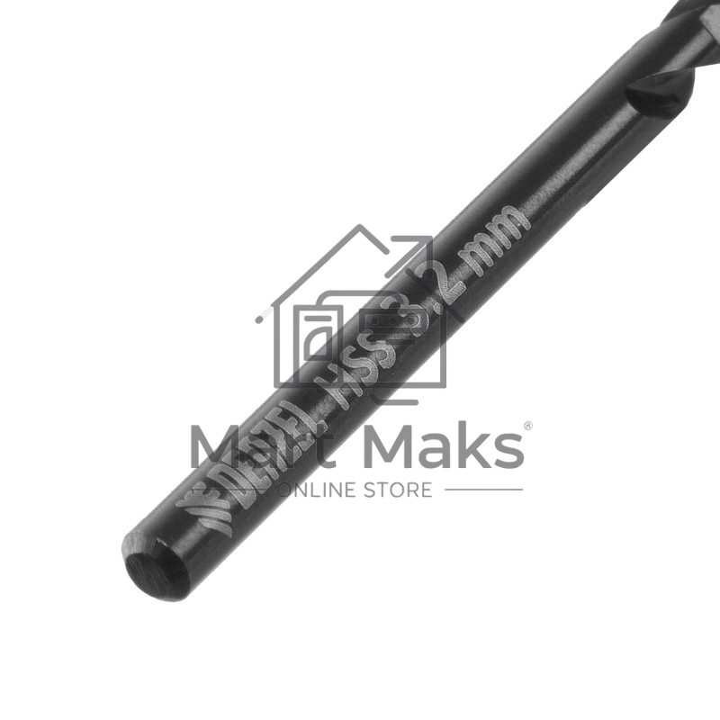 Сверло по металлу, 3,2 мм, HSS-Tin, Golden Tip, 10 шт. Denzel
