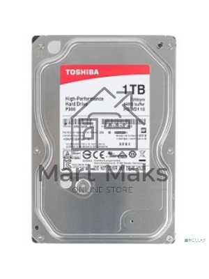Жесткий диск Toshiba 1Tb 7200rpm HDWD110UZSVA SATA-III P300 64Mb 3.5