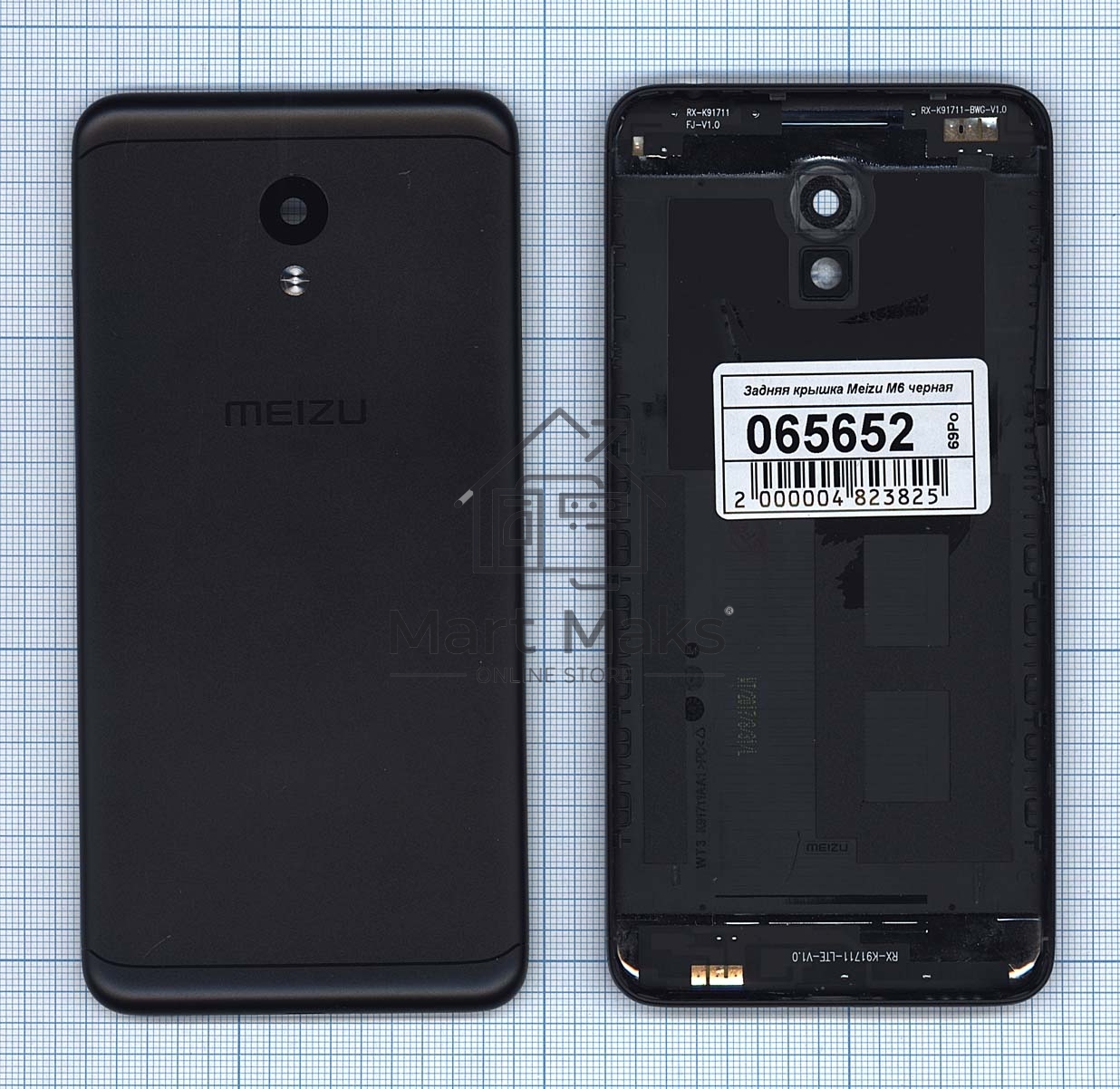 Задняя крышка для Meizu M6 черный