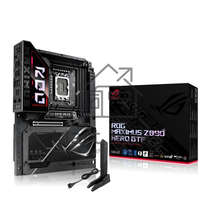 Материнская плата ASUS ROG MAXIMUS Z890 HERO BTF, LGA1851, Intel Z890, 4xDDR5, 4xSATA, 6xM.2, 1xPCIe 5.0 x16, 1xPCIe 4.0 x4, 1xPCIe x1, 1xHDMI, 2xUSB-C (Thunderbolt 4), 1xUSB-C 3.2 Gen 2, 4xUSB-A 3.2 Gen 2, 4xUSB-A 3.2 Gen 1, 2x2.5Gb LAN, Wi-Fi 7, Bluetoo