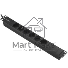 Блок розеток горизонтальный ExeGate ServerPro PDU-19H604 Al-6S-C14-2.5, 19