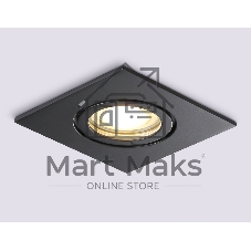Светильник Ambrella light TN1161 BK черный  IP44 GU5.3 85*85*28