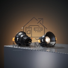 Встраиваемый светодиодный светильник 15266/LED 7W 3000K BK черный