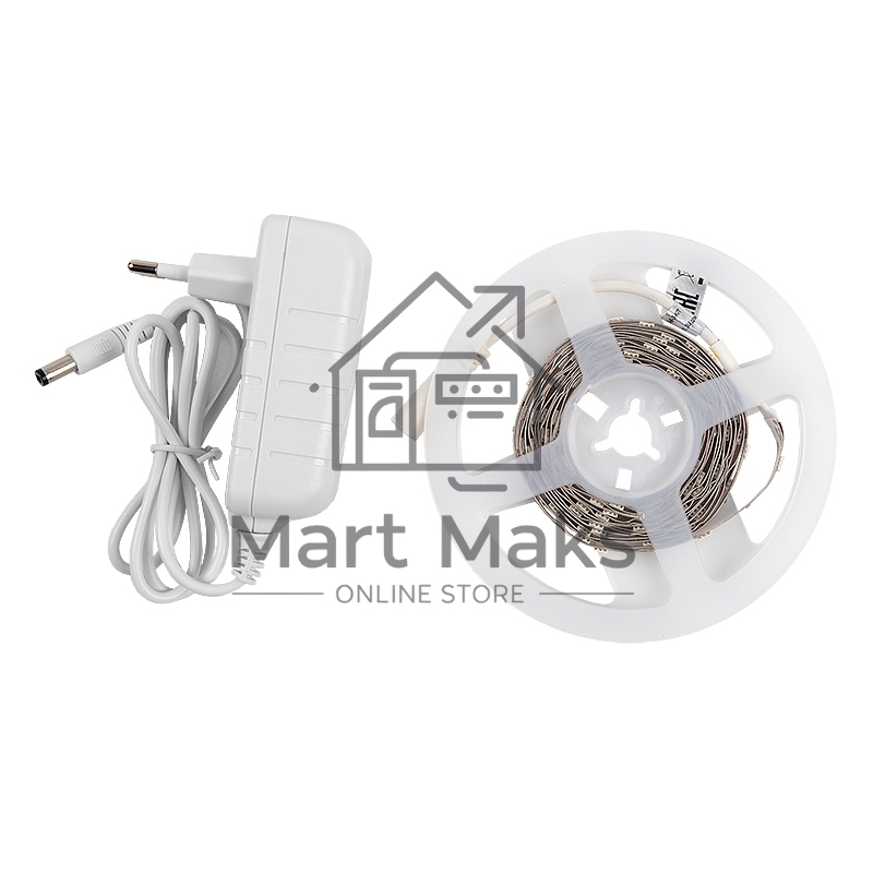 Лента светодиодная GLS-5050-30-7.2-12-IP20-PRO-6-3-KIT готовый комплект 3м с адаптером