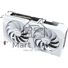 Видеокарта ASUS GeForce RTX 5060 TI DUAL WHITE OC, NVIDIA RTX 5060 Ti, 16 ГБ GDDR7, 128 бит, PCI-e 5.0, 1xHDMI, 3xDP, 2632 МГц